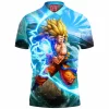 Anime Polo Shirt, Dragon Ball Polo Shirt, Goku Polo Shirt