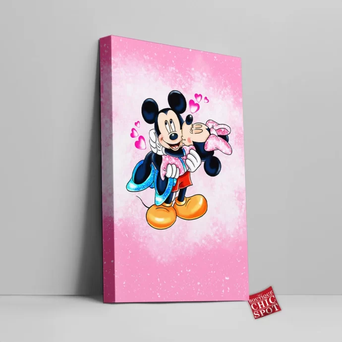 Mickey Mouse Minnie Mouse Canvas Wall Art