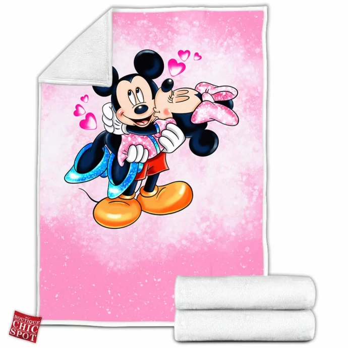 Mickey Mouse Minnie Mouse Fleece Blanket