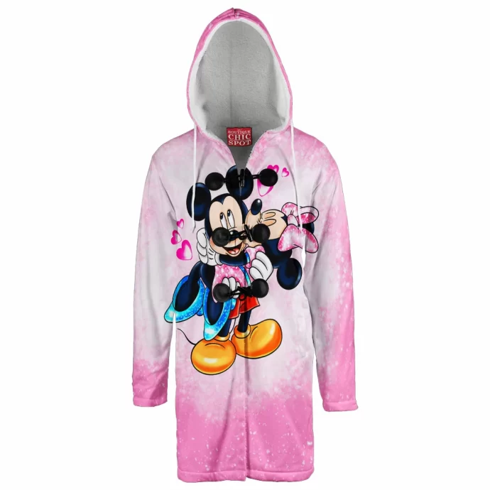 Mickey Mouse Minnie Mouse Hooded Cloak Coat