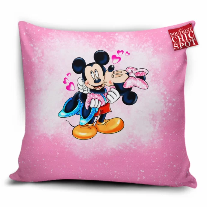 Mickey Mouse Minnie Mouse Pillow Cover