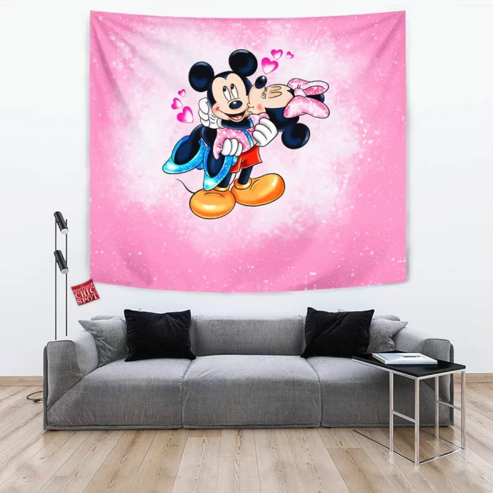 Mickey Mouse Minnie Mouse Tapestry