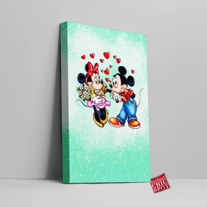 Mickey Mouse Minnie Mouse Canvas Wall Art