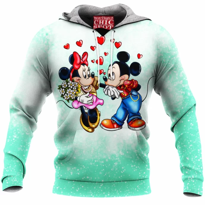 Mickey Mouse Minnie Mouse Fleece Hoodie