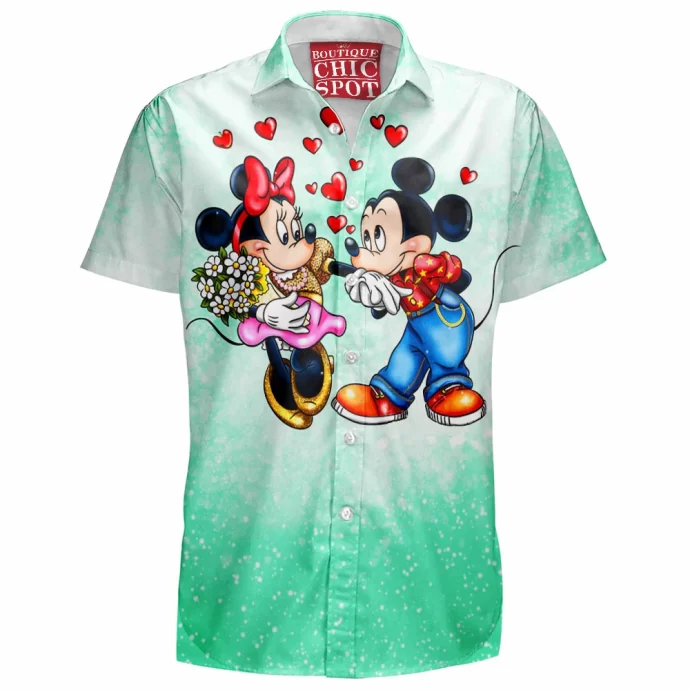 Mickey Mouse Minnie Mouse Hawaiian Shirt