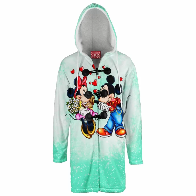 Mickey Mouse Minnie Mouse Hooded Cloak Coat