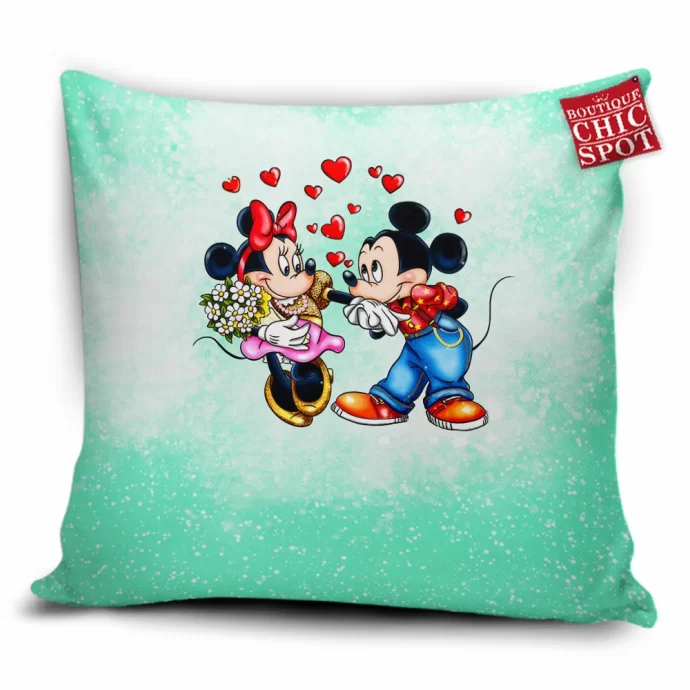 Mickey Mouse Minnie Mouse Pillow Cover