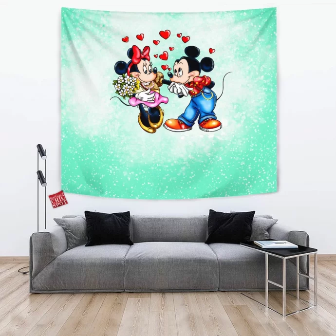 Mickey Mouse Minnie Mouse Tapestry