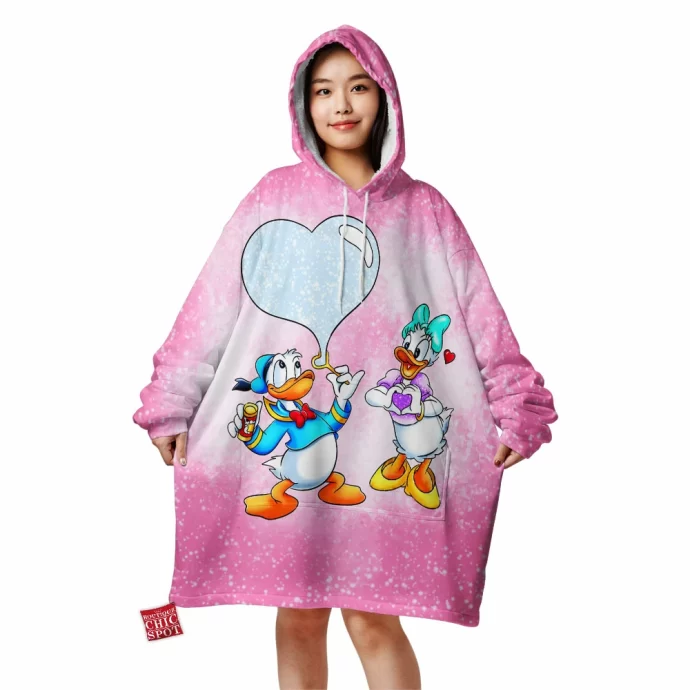 Donald Duck Daisy Duck Blanket Hoodie