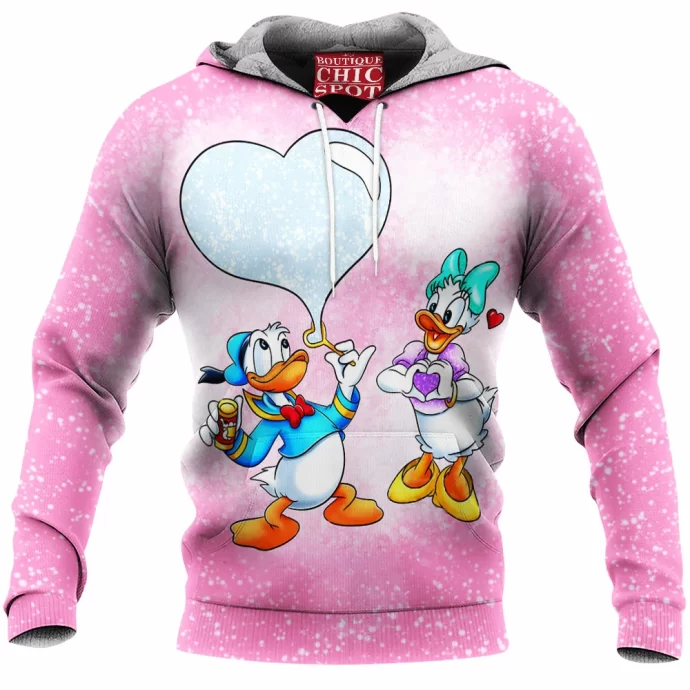 Donald Duck Daisy Duck Fleece Hoodie