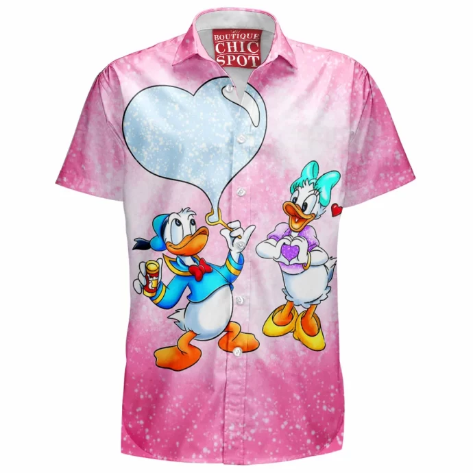 Donald Duck Daisy Duck Hawaiian Shirt