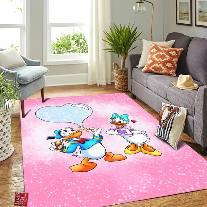 Donald Duck Daisy Duck Rectangle Rug