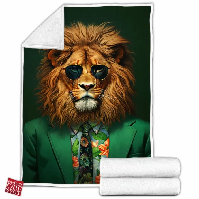 Lion Fleece Blanket