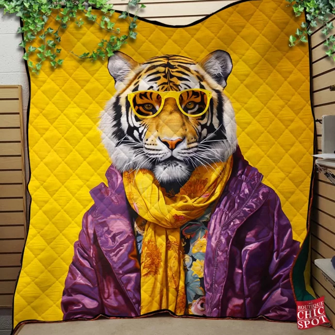 Tiger Quilt Blanket