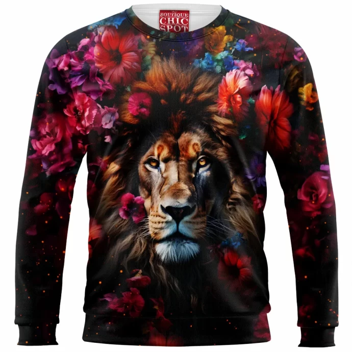 Lion Flowers Sweatshirt