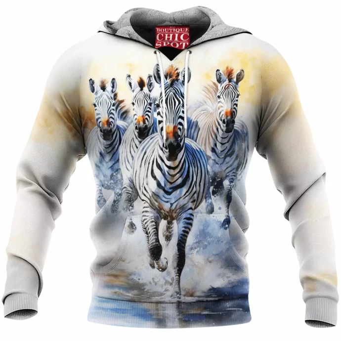 Zebra Fleece Hoodie