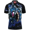 Anime Polo Shirt, Gyarados Polo Shirt, Pokemon Polo Shirt