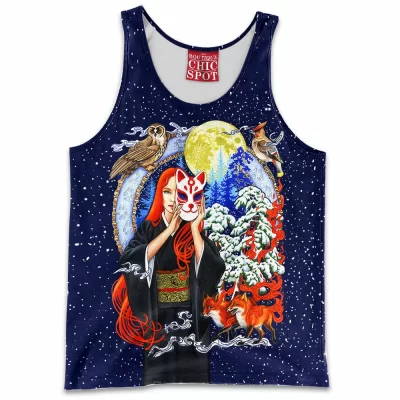 Kitsune Tank-Top, Fantasy Tank-Top