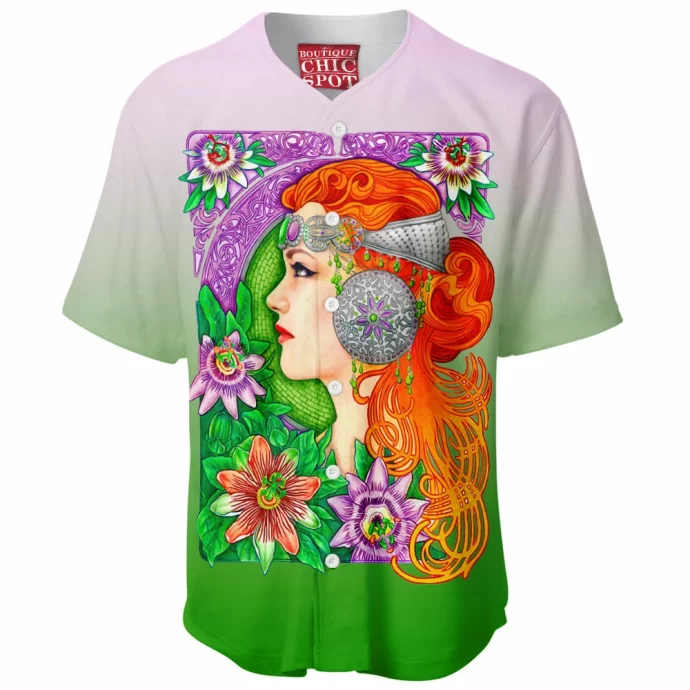 Passion Flower Baseball Jersey