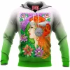 Flower Fleece-Hoodie