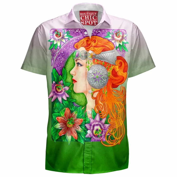 Passion Flower Hawaiian Shirt