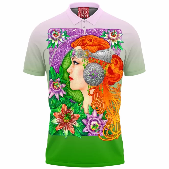 Passion Flower Polo Shirt