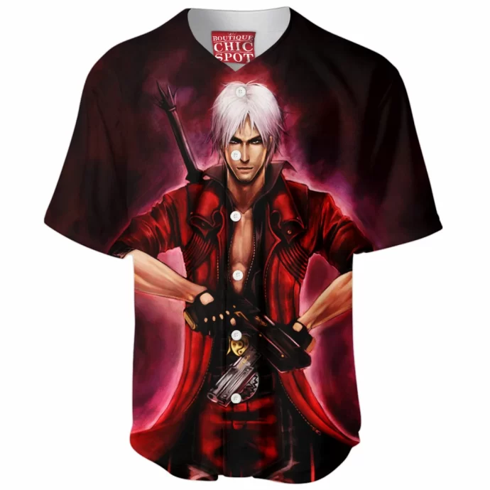 Dante The Devil Slayer Baseball Jersey