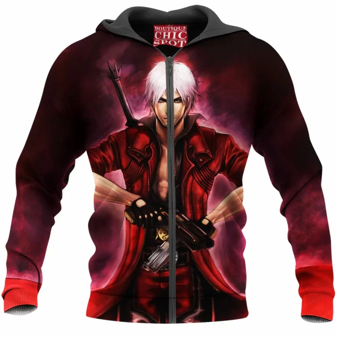 Dante The Devil Slayer Zip Hoodie