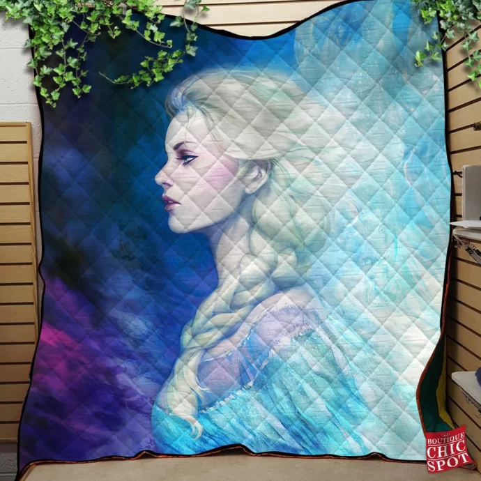 Frozen Queen Elsa Quilt Blanket