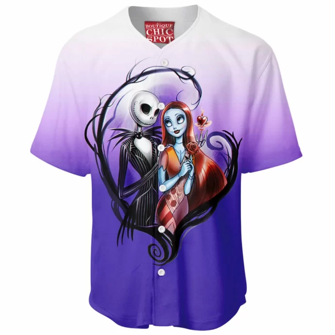 Jack And Sally Baseball Jersey