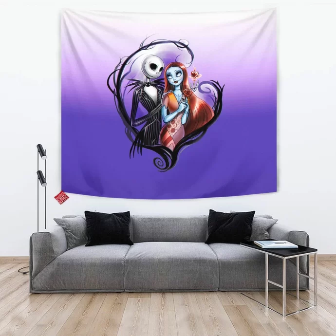 Jack And Sally Tapestry