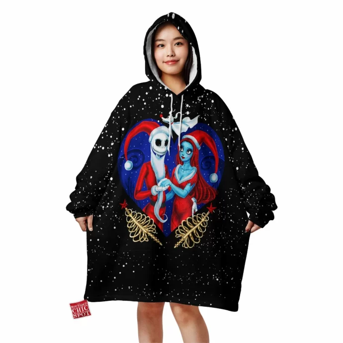 Jack And Sally Blanket Hoodie