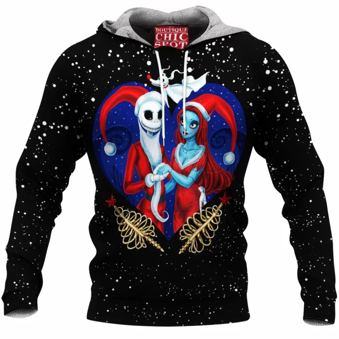 Jack And Sally Fleece Hoodie