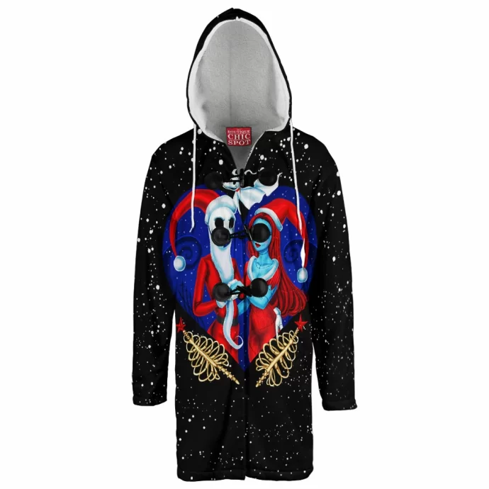 Jack And Sally Hooded Cloak Coat