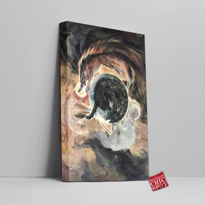 Ragnarok Wolf Canvas Wall Art