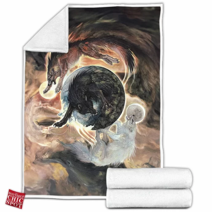 Ragnarok Wolf Fleece Blanket