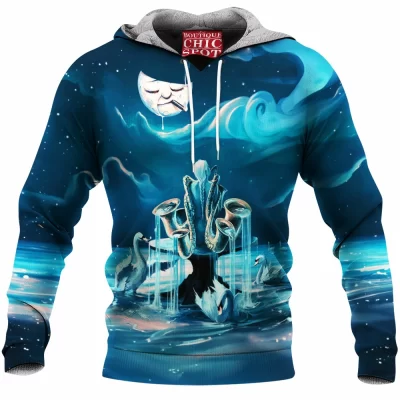 Abstract Fleece-Hoodie