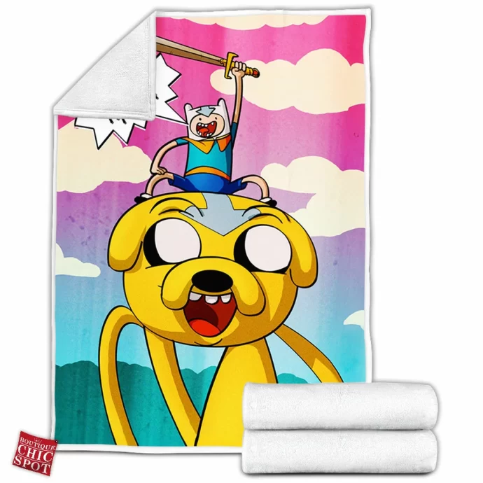 Adventure Time Fleece Blanket