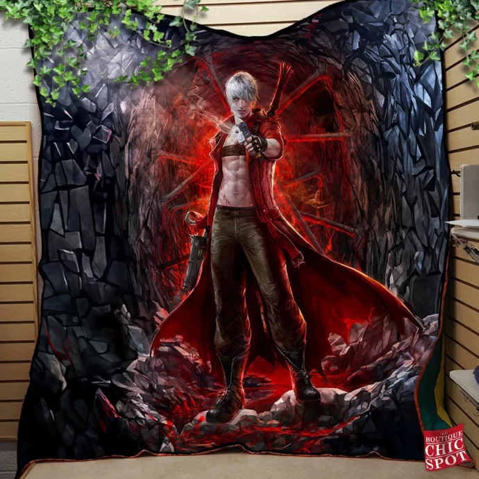 Dante Devil May Cry Quilt Blanket