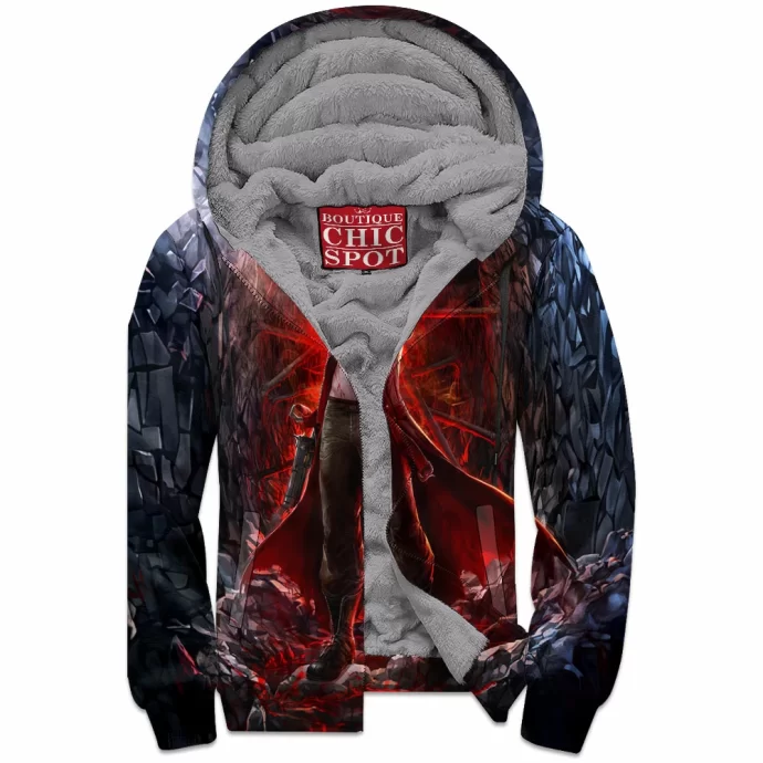 Dante Devil May Cry Zip Fleece Hoodie