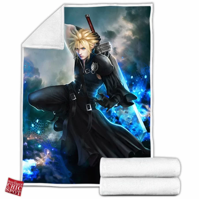 Cloud Strife Fleece Blanket