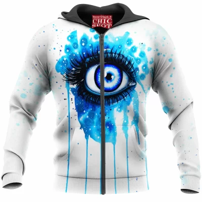 Abstract Zip-Hoodie