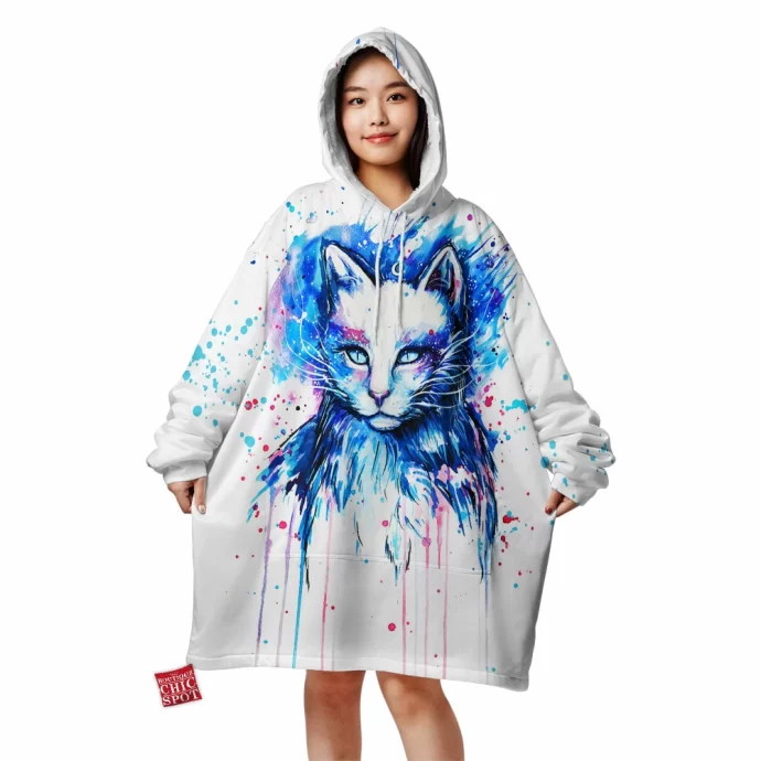 Space Cat Blanket Hoodie