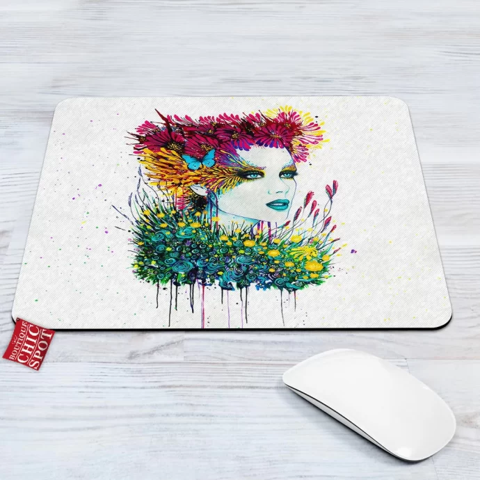 Lady Bouquet Mouse Pad