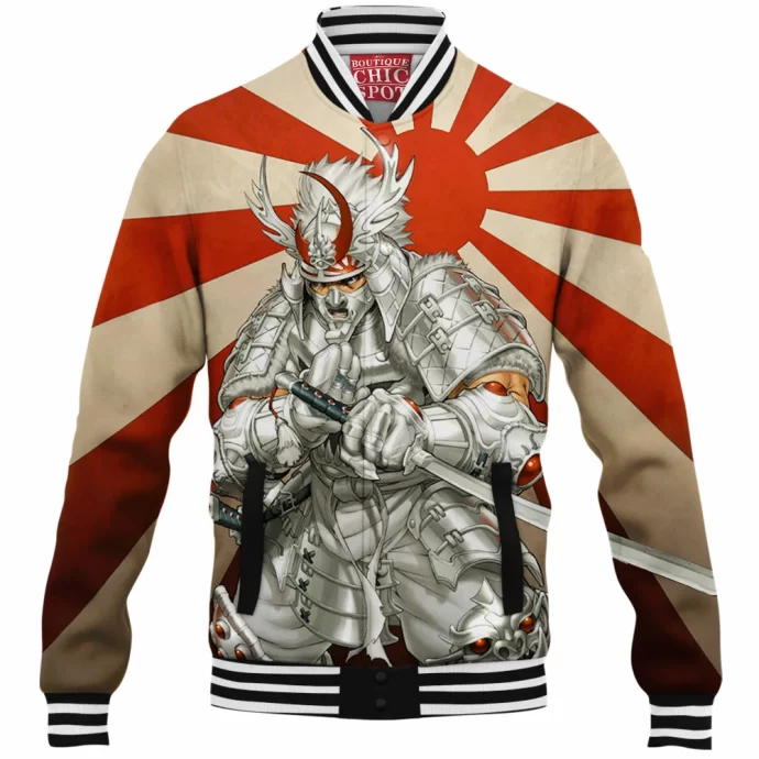 Ultimate Silver Samurai Baseball Jacket