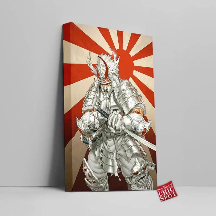 Ultimate Silver Samurai Canvas Wall Art