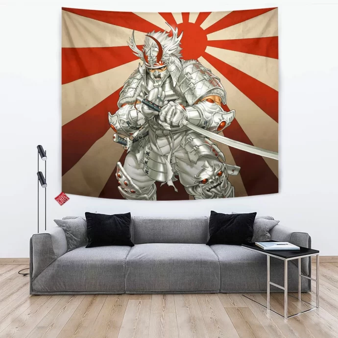 Ultimate Silver Samurai Tapestry