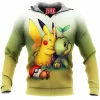 Anime Fleece-Hoodie, Pikachu Fleece-Hoodie, Pokemon Fleece-Hoodie
