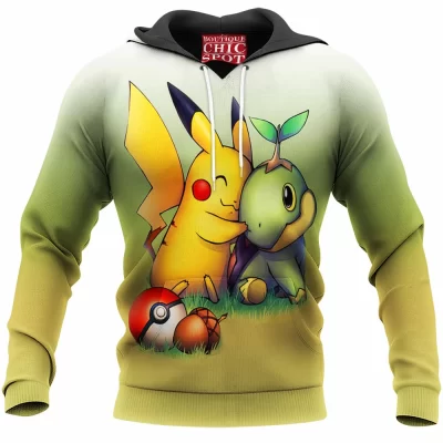 Anime Hoodie, Pikachu Hoodie, Pokemon Hoodie