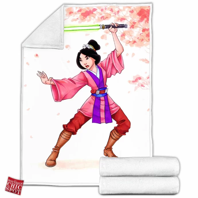 Jedi Mulan Fleece Blanket